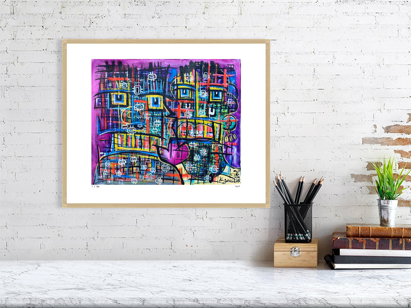 Turbulent Harmony - 40cm x 50cm / Oak - Giclée