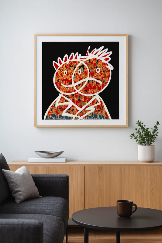 Damilola "DAOK" Okhoya - Mixed Feelings (2024) - Black Variant Loud Youth Projects | Premium Art Prints