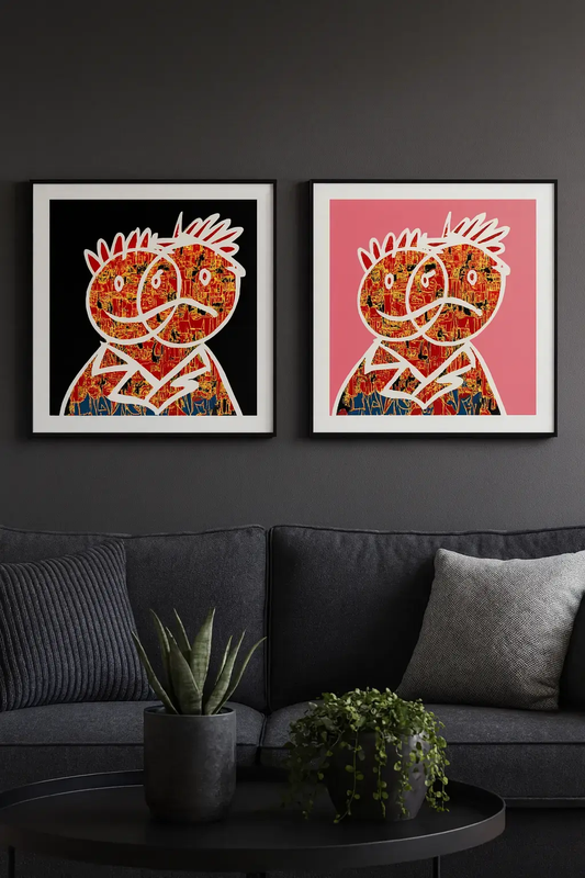 Damilola "DAOK" Okhoya - Mixed Feelings (2024) - Pink Variant Loud Youth Projects | Premium Art Prints